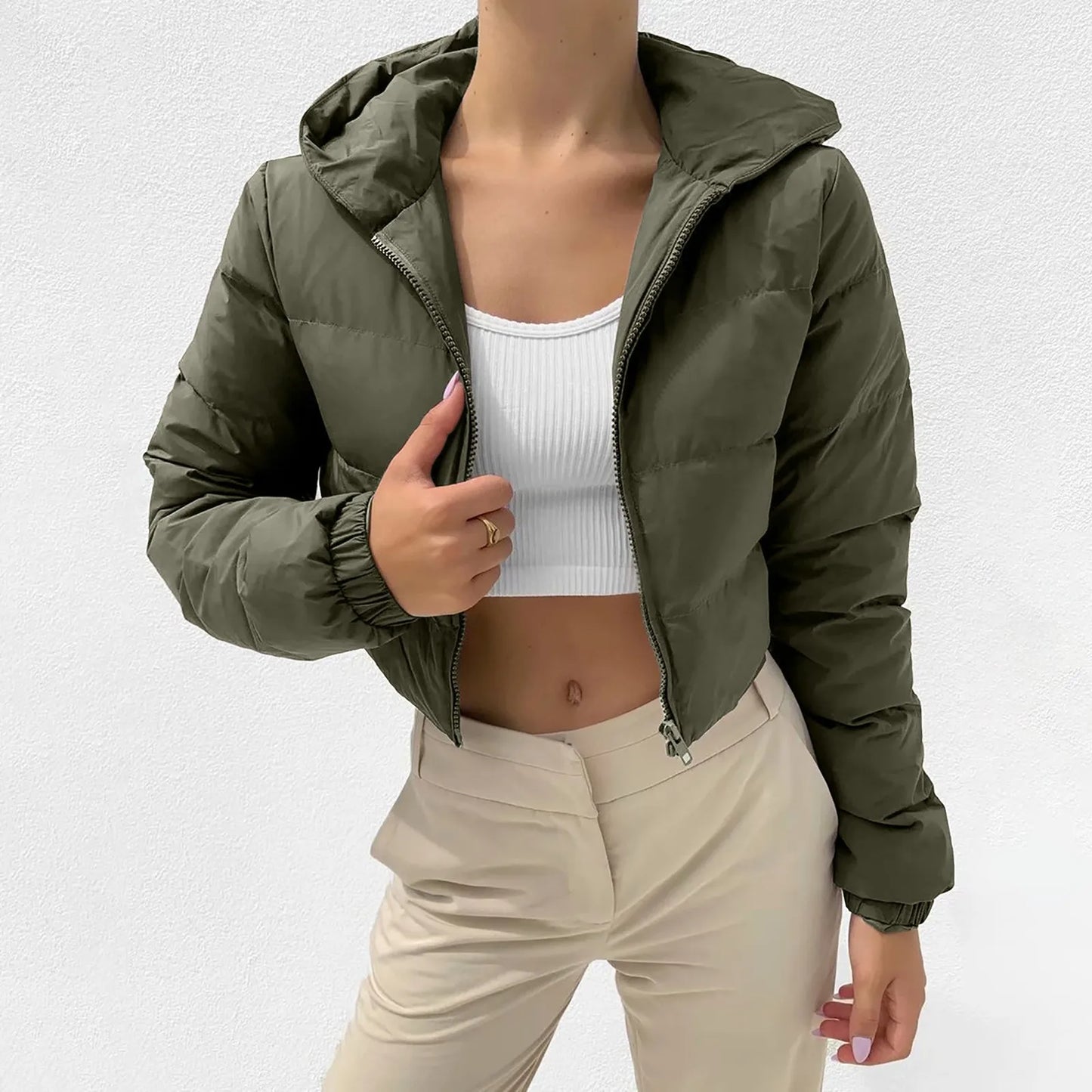 Street Class Cropped Puffer Coat