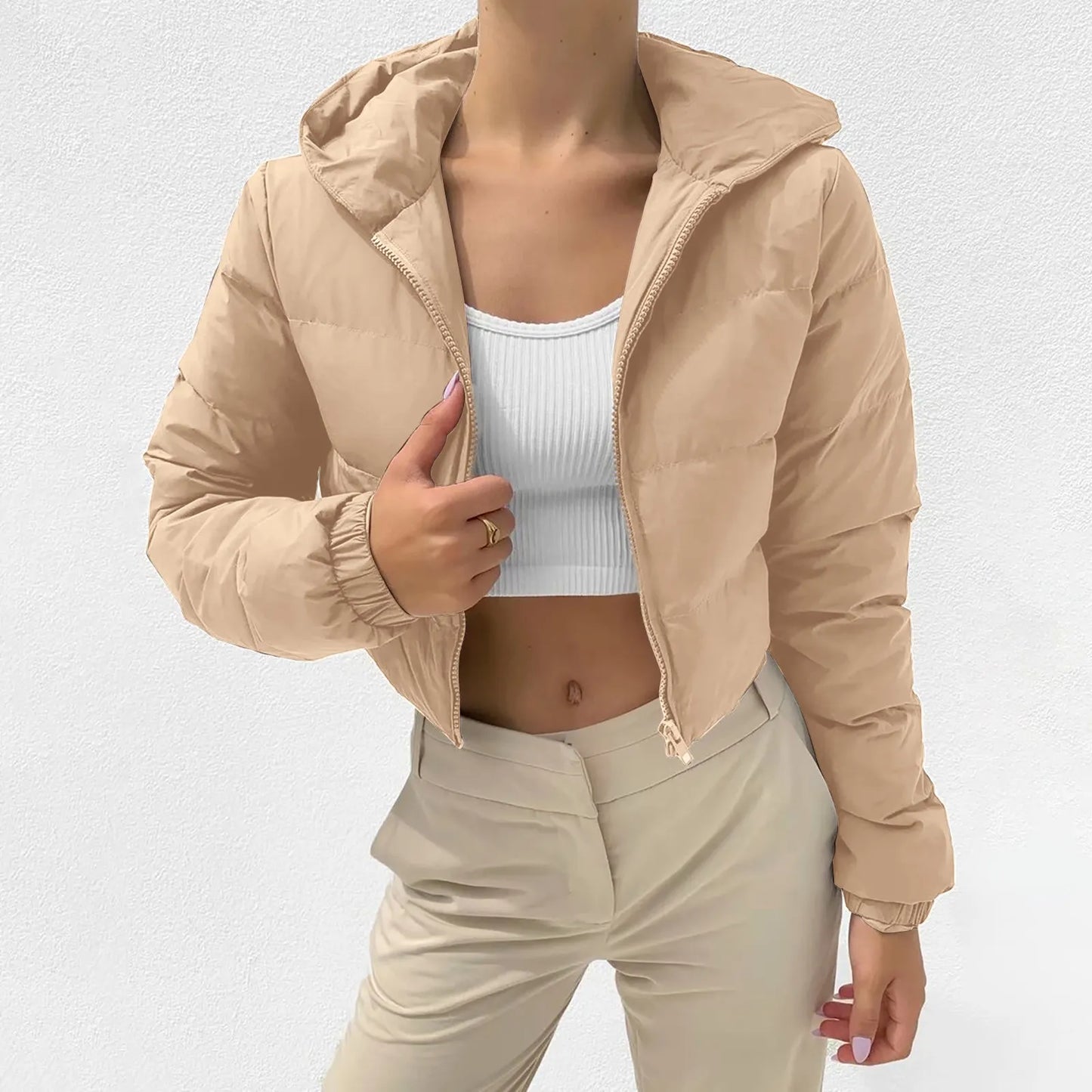 Street Class Cropped Puffer Coat